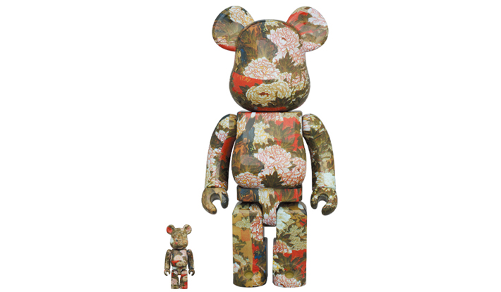 BE@RBRICK 伊藤若冲「牡丹小禽図」100％ & 400％