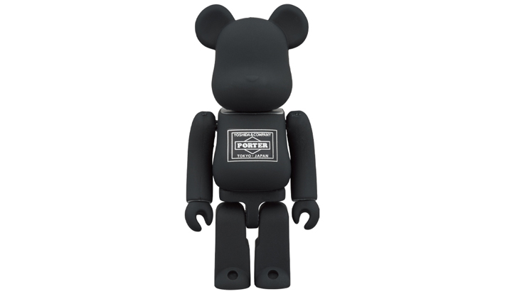 PORTER × BE@RBRICK BLACK／SILVER 100％