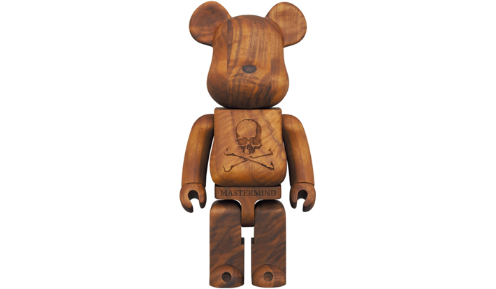 BE@RBRICK 400％ カリモク mastermind JAPAN ウォールナット 杢