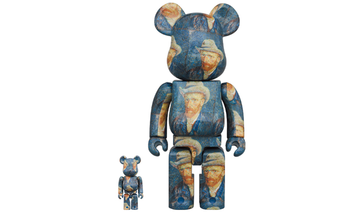 BE@RBRICK「Van Gogh Museum」Self-Portrait with Grey Felt Hat 100％ & 400％