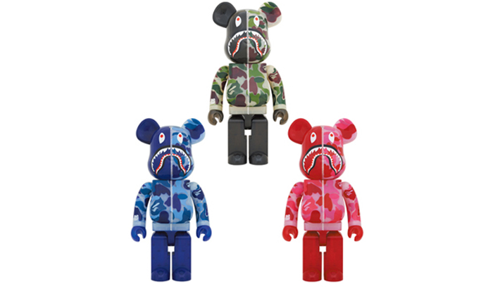 BE@RBRICK CLEAR ABC CAMO SHARK 1000％