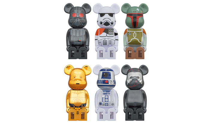 cleverin BE@RBRICK STAR WARS DARTH VADER／SANDTROOPER／BOBA FETT／ C-3PO／R2-D2／KYLO REN