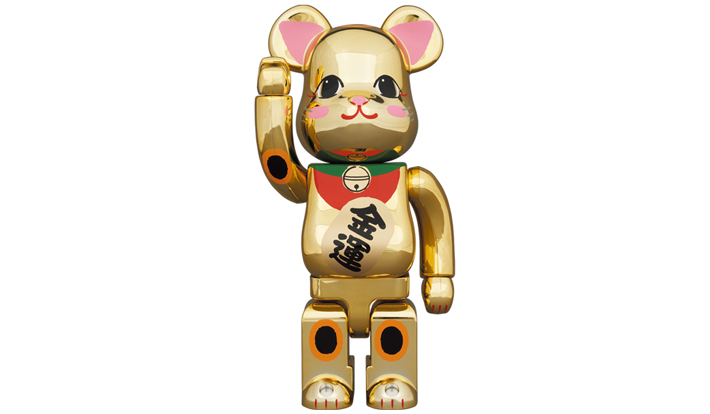 BE@RBRICK 招き猫 金運 金メッキ 弐 400％