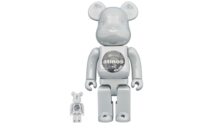 BE@RBRICK atmos WHITE CHROME Ver. 100％ & 400％