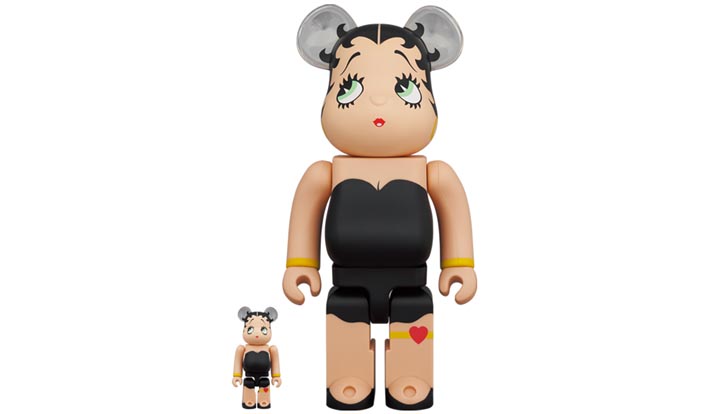 BE@RBRICK Betty Boop(TM) BLACK Ver. 100％ ＆ 400％