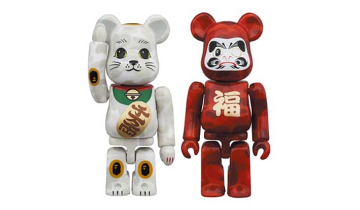 BE@RBRICK BAPE(R) 招き猫 & 達磨 100％ 2PACK