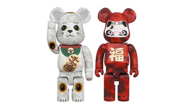 BE@RBRICK BAPE(R) 招き猫 & 達磨 400％ 2PACK