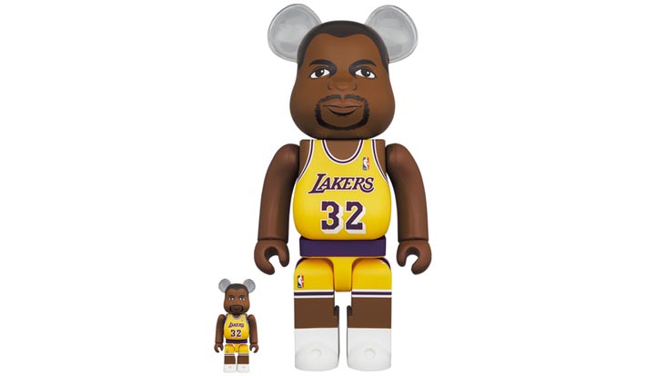 BE@RBRICK Magic Johnson (Los Angeles Lakers) 100％ & 400％