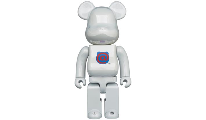 BE@RBRICK 1st MODEL WHITE CHROME 400％