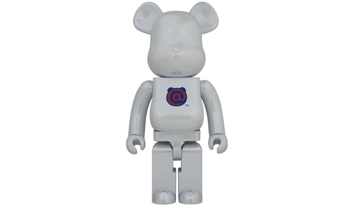 BE@RBRICK 1st MODEL WHITE CHROME 1000％