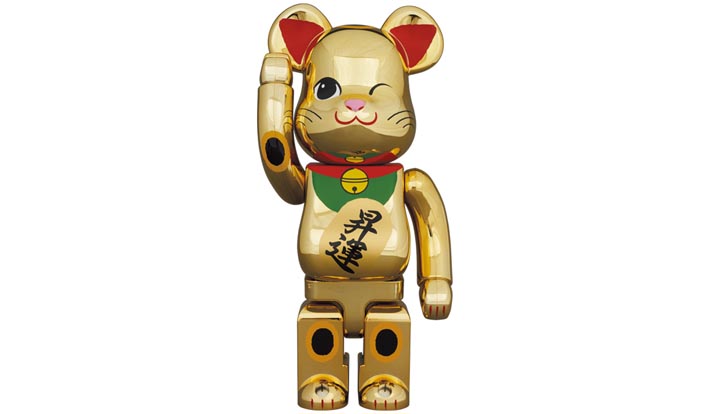 BE@RBRICK 招き猫 昇運 弐 金メッキ 400％