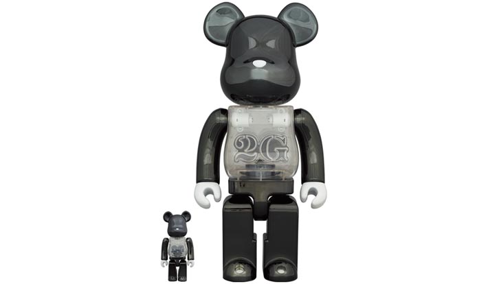 BE@RBRICK 2G BLACK CHROME 100％ & 400％