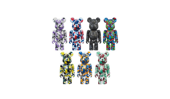 A BATHING APE(R) 28TH ANNIVERSARY BE@RBRICK BAPE CAMO #1