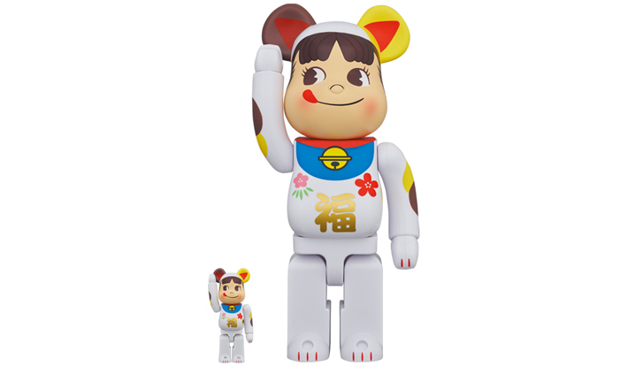 BE@RBRICK 招き猫 ペコちゃん 福 100％ ＆ 400％