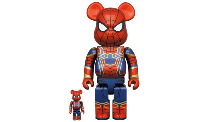 BE@RBRICK IRON SPIDER 100％ & 400％