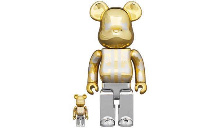 BE@RBRICK はっぴ東京 金メッキ 100％ & 400％