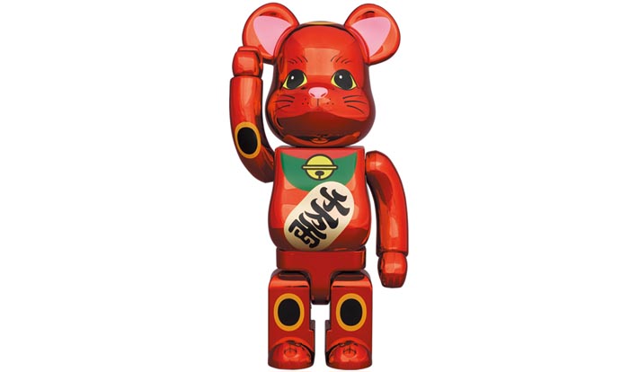 BE@RBRICK 招き猫 梅金メッキ 400％