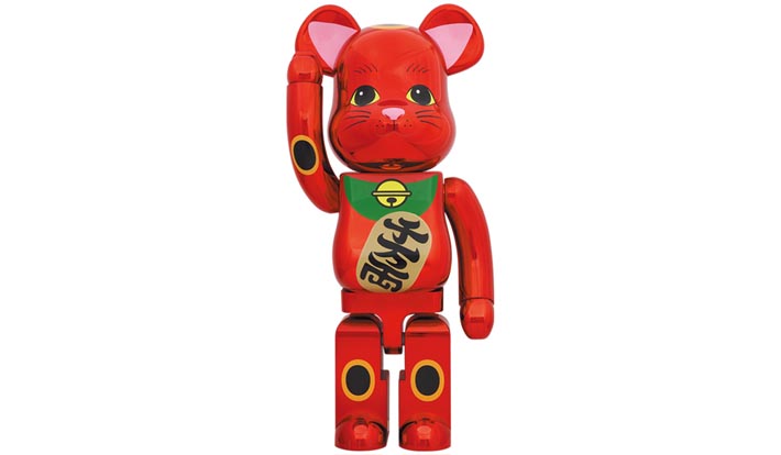 BE@RBRICK 招き猫 梅金メッキ 1000％