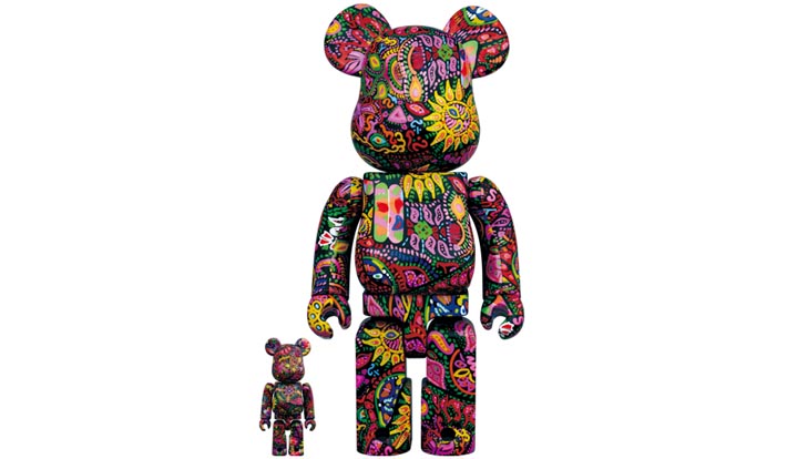 BE@RBRICK Psychedelic Paisley 100％ & 400％
