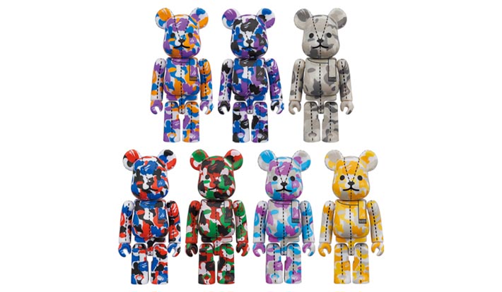 A BATHING APE(R) 28TH ANNIVERSARY BE@RBRICK BAPE CAMO #2
