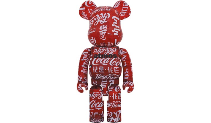 BE@RBRICK atmos × Coca-Cola CLEAR RED 1000％