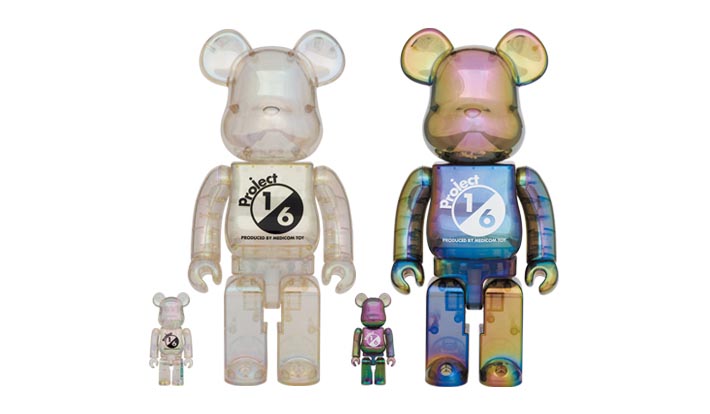 BE@RBRICK project 1/6 100％ & 400％ CLEAR CHROME Ver.／ BLACK CLEAR CHROME Ver.