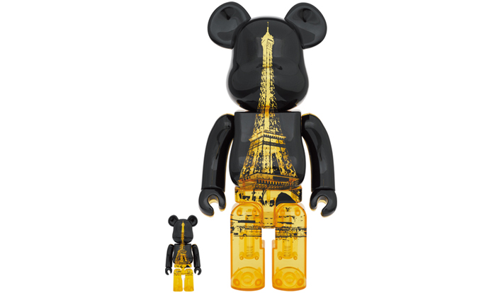 BE@RBRICK EIFFEL TOWER GOLDEN GOWN Ver. 100％ & 400％