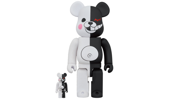 BE@RBRICK モノクマ ラバーコート＆フロッキー Ver. 100％ & 400％