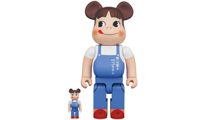 BE@RBRICK ペコちゃん The overalls girl 100％ ＆ 400％