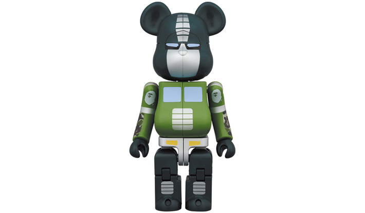 BE@RBRICK × TRANSFORMERS OPTIMUS PRIME BAPE(R) GREEN