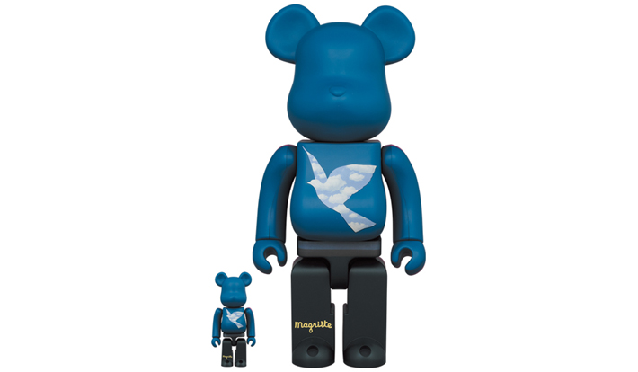BE@RBRICK René Magritte "L'oiseau de ciel 1965/La belle societe 1965" 100％ & 400％