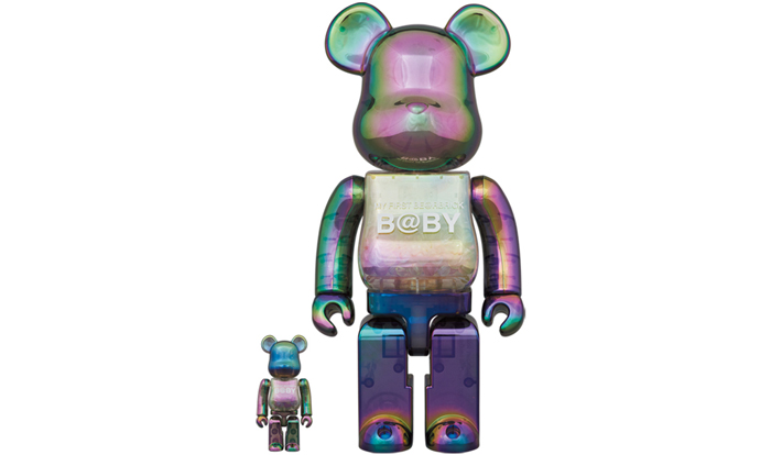 MY FIRST BE@RBRICK BABY CLEAR BLACK CHROME Ver. 100％ & 400％