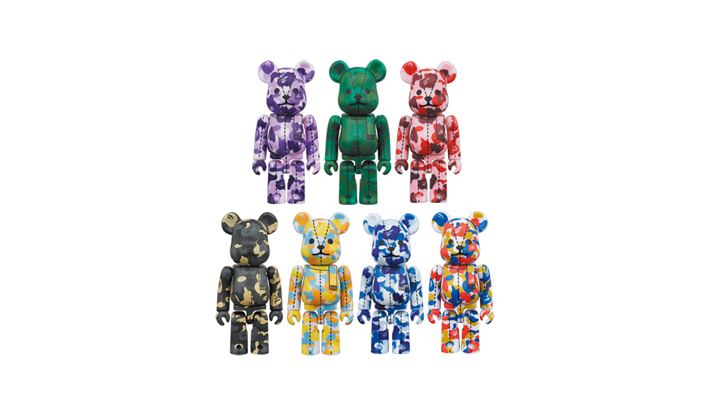 A BATHING APE(R) 28TH ANNIVERSARY BE@RBRICK BAPE CAMO #4