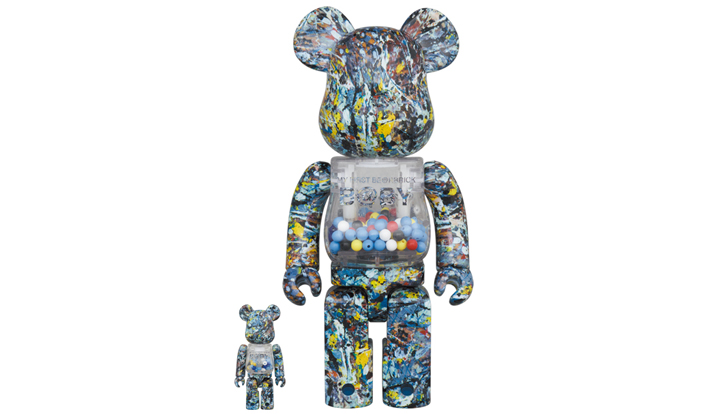 MY FIRST BE@RBRICK Jackson Pollock Studio Ver.100％ & 400％