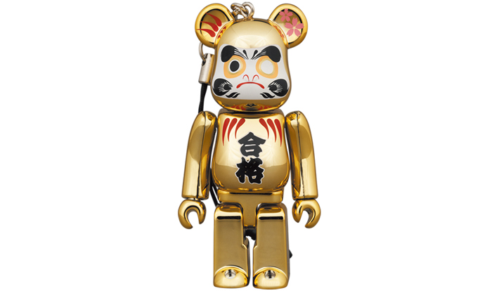 BE@RBRICK 達磨 合格 金メッキ 弐 100％