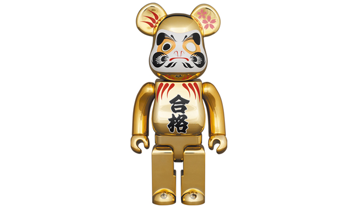 BE@RBRICK 達磨 合格 金メッキ 弐 400％