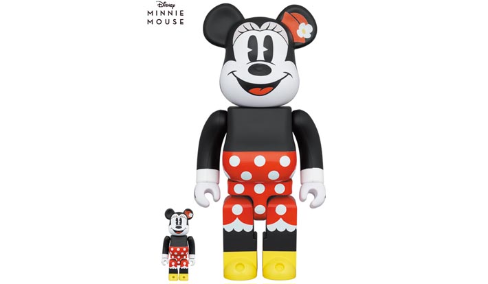BE@RBRICK MINNIE MOUSE 100％ & 400％