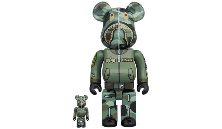BE@RBRICK BAPE (R) × ALPHA 100％ & 400％
