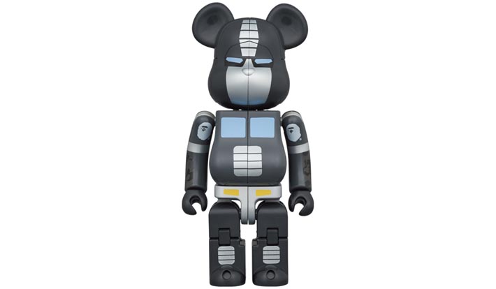 BE@RBRICK × TRANSFORMERS OPTIMUS PRIME BAPE (R) BLACK
