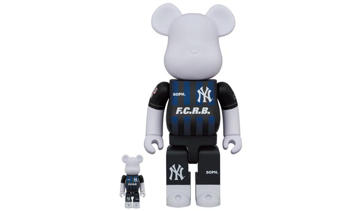 BE@RBRICK F.C.R.B. × MLB 100％ & 400％ (NEW YORK YANKEES)
