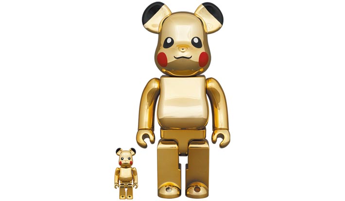 BE@RBRICK ピカチュウ GOLD CHROME Ver.100％ & 400％ - Web Magazine