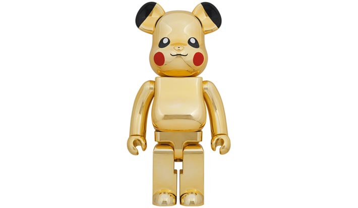 BE@RBRICK ピカチュウ GOLD CHROME Ver.1000％