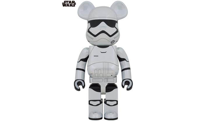 BE@RBRICK FIRST ORDER STORMTROOPER(TM) (The Force Awakens Ver.) CHROME Ver.1000％