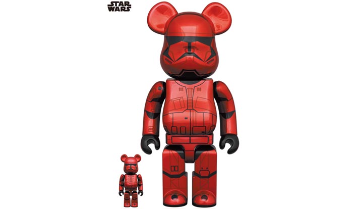 BE@RBRICK SITH TROOPER(TM) CHROME Ver. 100％ & 400％