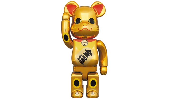 BE@RBRICK 招き猫 金運 金メッキ 参 400％