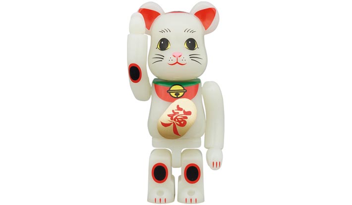 BE@RBRICK 招き猫 福入 蓄光 100％