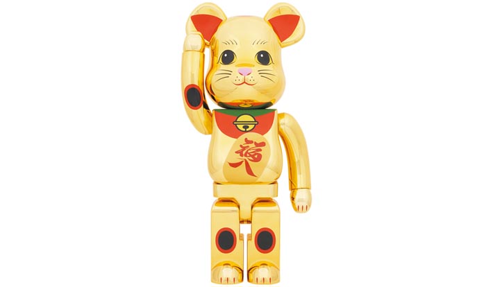 BE@RBRICK 招き猫 福入 金メッキ 1000％