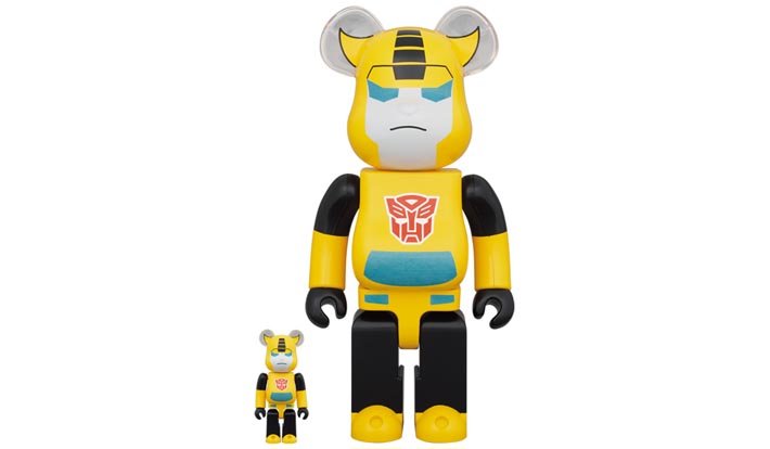 BE@RBRICK TRANSFORMERS BUMBLEBEE 100％ & 400％