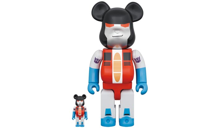 BE@RBRICK TRANSFORMERS STARSCREAM 100％ & 400％