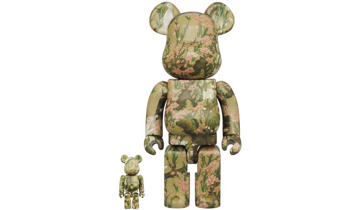 BE@RBRICK 伊藤若冲「桃花小禽図」100％ & 400％